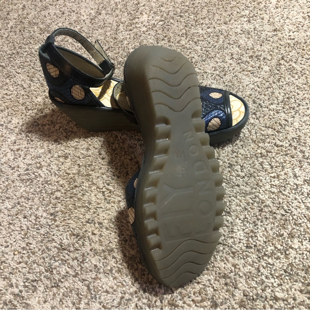 Fly London Yeiji Wedge Peeptoe - 41 - Picture 4 of 6
